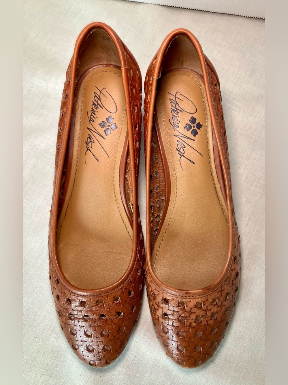 Patricia Nash Allegra Pump Woven Leather Slip-On Block Heel Size 6.5M - Picture 4 of 16